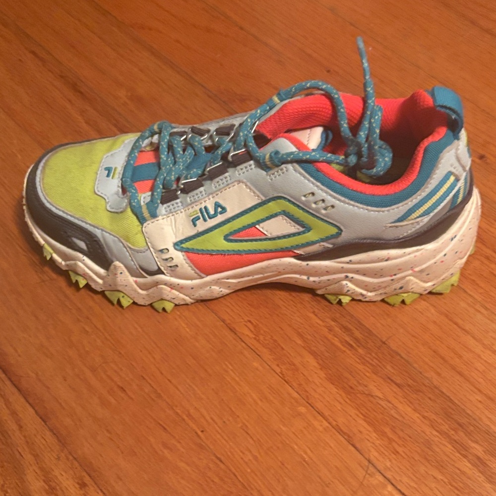 Fila Blue and Green Sneakers